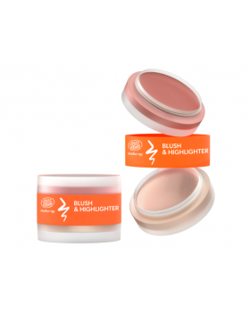 Duo blush & highlighter, 01 Peach
