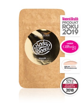 Peeling Kawowy Błyskotliwy Prowokator Shimmer Gold 30g